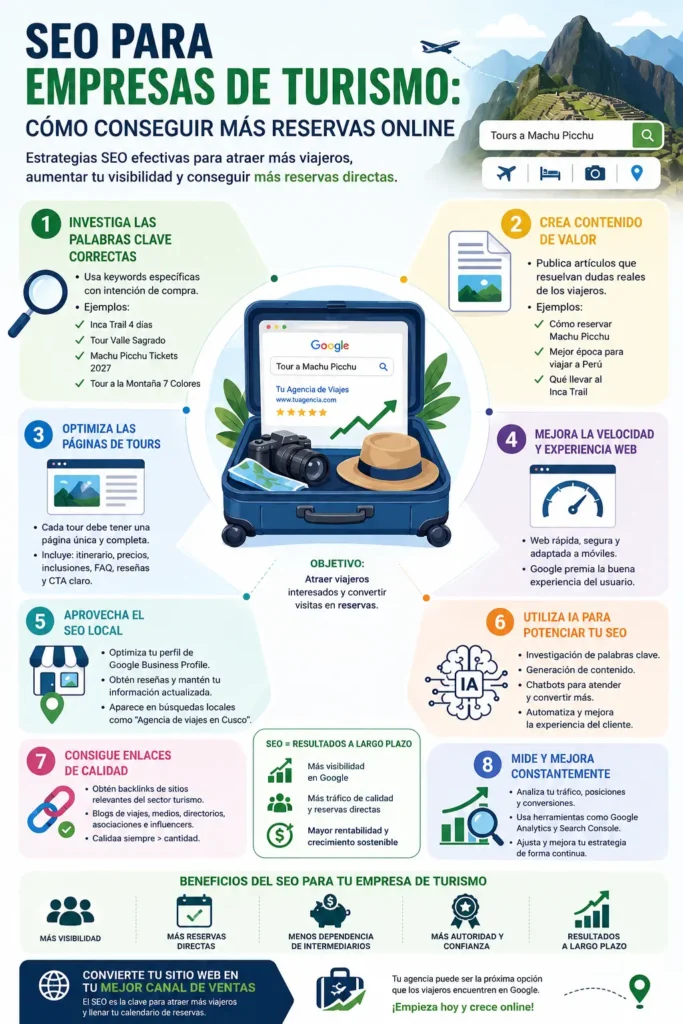 infografia- SEO agencia de viajes